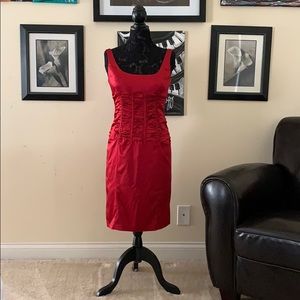 💜 FIRM ... Calvin Klein Red Dress